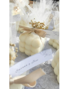 Vela Bubble mediana con tul