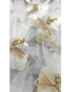 Vela Bubble mediana con tul 2