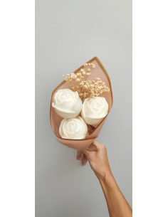 Ramo Floral de velas de rosa