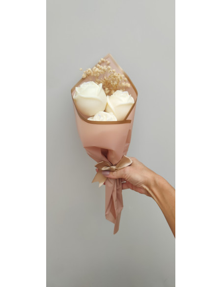 Ramo Floral de velas de rosa