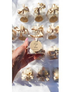 Velas Mini Bubble con cajita transparente 2