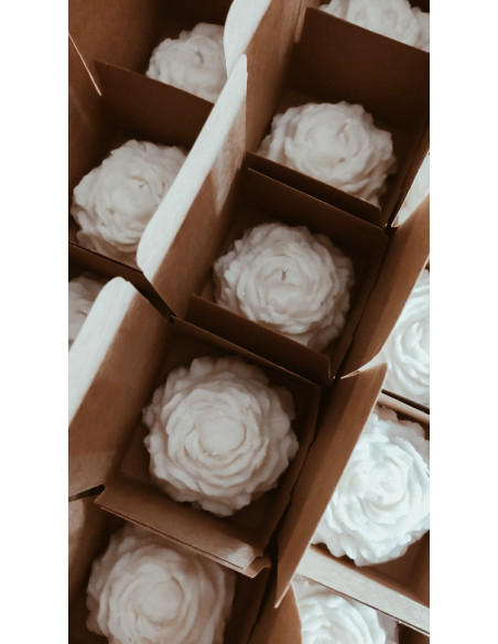 Velas Peonia con caja