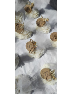 Velas Peonia con tul 2