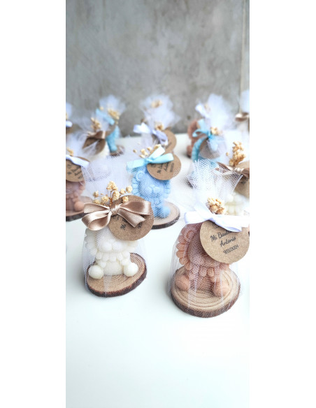 Velas León con Madera