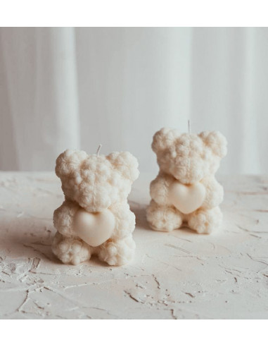 Velas Ositos con corazón Velas Ositos con corazón