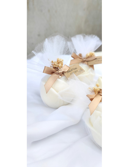 Velas de Rosa con Tul