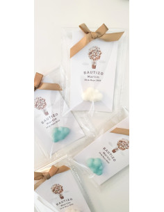 Recordatorio con Velitas de Nubes