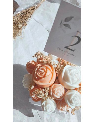 Caja Floral Rosas de Vela Caja Floral Rosas de Vela