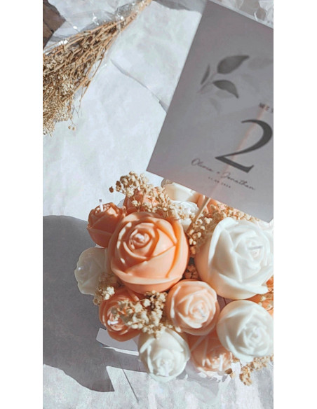 Caja Floral Rosas de Vela