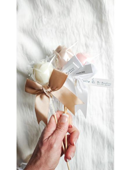 Velas de Rosa con Palo