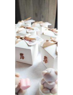 Velas Osito con Base Transparente 2