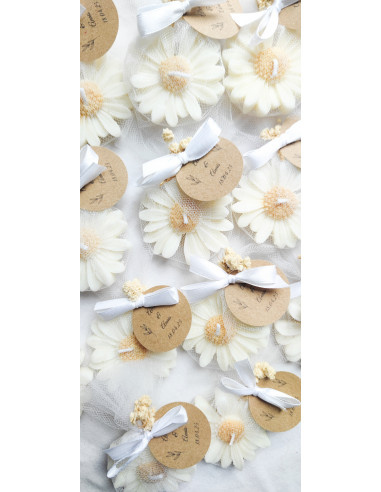 Velas Margaritas con tul Velas Margaritas con tul