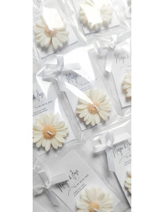 Velas Margaritas con Bolsita transparente 2